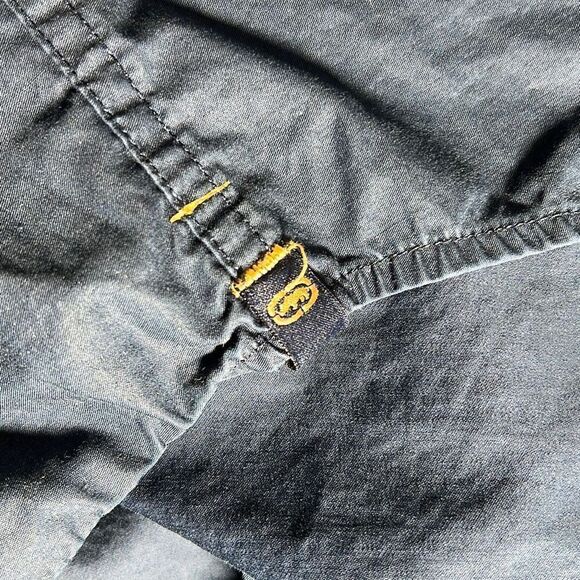 Ecko Unltd Mens Button Down Shirt Plaid Patch Logo Cotton Rhino Brand Blue XXL - Picture 7 of 16